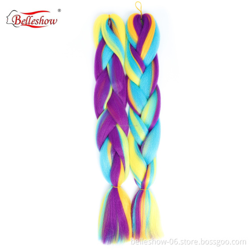 Hot sell wholesale cheap jumbo braid 100% synthetic ultra braiding hair for young girl